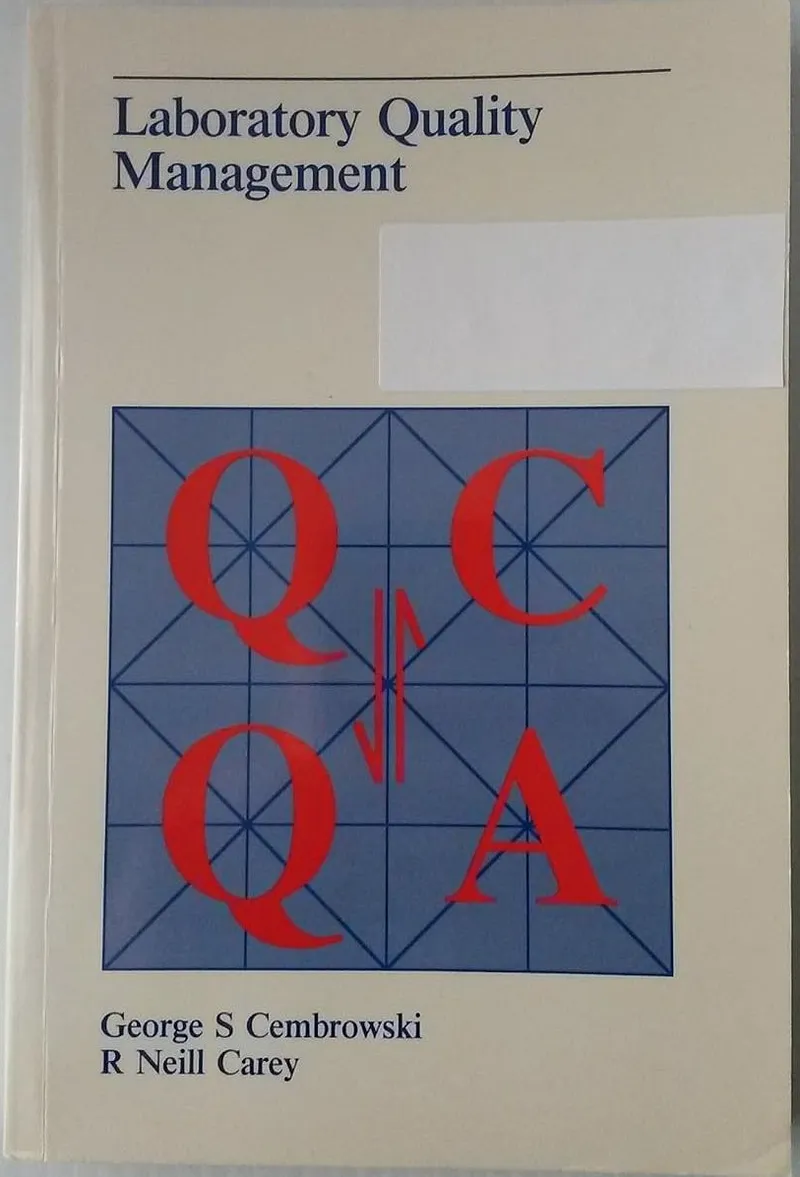 Laboratory Quality Management: QC and QA